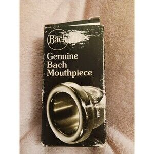 Vintage Vincent Bach Corp #12 Tuba Mouthpiece Silver Plated Brass in Box Opened